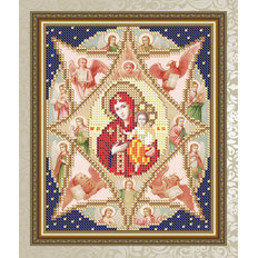 Схема для вышивки бисером Икона Неопалимая Купина Образ Пресвятой Богородицы
