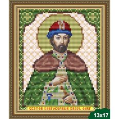 Схема для вышивки бисером Икона Святой Благоверный Князь Олег Рязанский