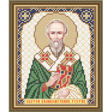 Схема для вышивки бисером Икона Святой Великомученик Рустик