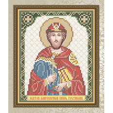 Схема для вышивки бисером Икона Святой Благоверный Князь Ростислав