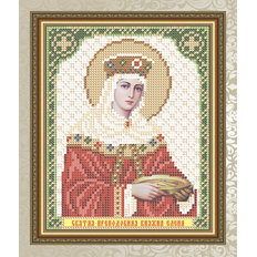 Схема для вышивки бисером Икона Святая Преподобная Княжна Елена
