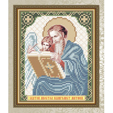 Схема для вышивки бисером Икона Святой Апостол Евангелист Матфей