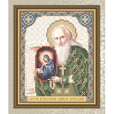 Схема для вышивки бисером Икона Святой Преподобный Сампсон Исповедник