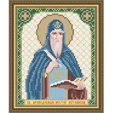 Схема для вышивки бисером Икона Святой Преподобный Нестор Летописец Невский