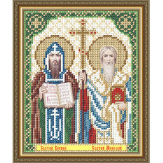 Схема для вышивки бисером Икона Святые Кирилл и Мефодий