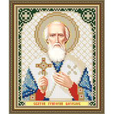 Схема для вышивки бисером Икона Святой Григорий Богослов