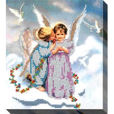 фото: картина для вышивки бисером Ангелочки