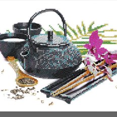 фото: картина для вышивки бисером Китайское чаепитие