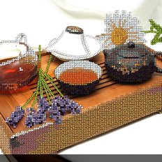 фото: картина для вышивки бисером Китайское чаепитие