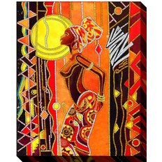 фото: картина для вышивки бисером Танцующая африканка