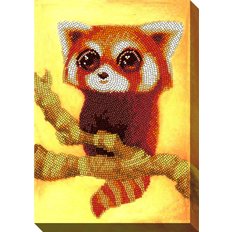 фото: картина для вышивки бисером Красная панда