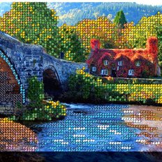 фото: картина для вышивки бисером Городской мост 2