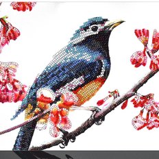 фото: картина для вышивки бисером Птичка 3