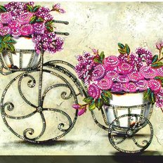 фото: картина для вышивки бисером Винтажные цветы