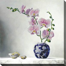 фото: картина для вышивки бисером Орхидеи