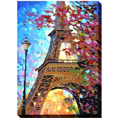 фото: картина для вышивки бисером Яркий Париж