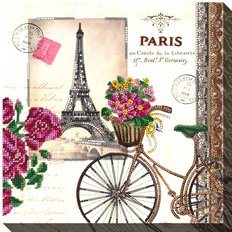 фото: картина для вышивки бисером Воспоминания о Париже