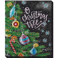 фото: картина для вышивки бисером Рождественская елка
