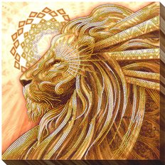 фото: картина для вышивки бисером Король лев