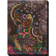 фото: картина для вышивки бисером Звездный слон