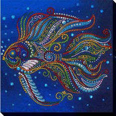 фото: картина для вышивки бисером Тропическая рыбка