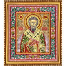 Изображение: икона для вышивки бисером Св. Валентин 1