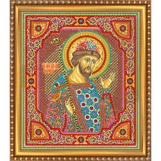 Изображение: икона для вышивки бисером Св. Борис