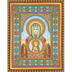 изображение: икона Знамение (Новгородская) для вышивки бисером