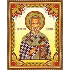 Изображение: икона для вышивки бисером Св. Григорий
