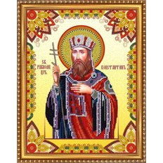 Изображение: икона для вышивки бисером Св. Константин