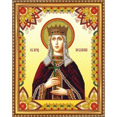 Изображение: икона для вышивки бисером Св. Людмила Изображение: икона для вышивки бисером Св. Людмила