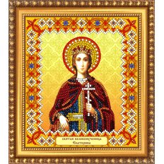 Изображение: икона для вышивки бисером Св. Екатерина