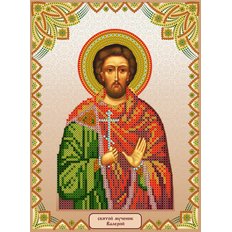 изображение: именная икона для вышивки бисером Святой Валерий