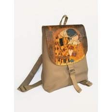 фото: рюкзак для вышивки бисером Поцелуй (по мотивам Г. Климта)