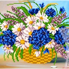 фото: схема для вышивки бисером, Букет цветов фото: схема для вышивки бисером, Букет цветов