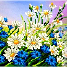 фото: схема для вышивки бисером, Полевые цветы фото: схема для вышивки бисером, Полевые цветы
