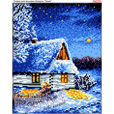 фото: схема для вышивки бисером, Зимняя ночь