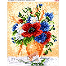 фото: схема для вышивки бисером, Полевые цветы