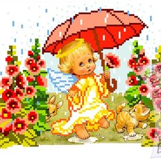 фото: схема для вышивки бисером, Ангелочки фото: схема для вышивки бисером, Ангелочки