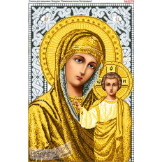 изображение: Икона Богородица Казанская для вышивки бисером или нитками