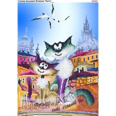 фото: схема для вышивки бисером, пара котов фото: схема для вышивки бисером, пара котов