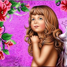 фото: схема для вышивки бисером или нитками, ангел фото: схема для вышивки бисером или нитками, ангел