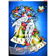 фото: схема для вышивки бисером или нитками, Голуби фото: схема для вышивки бисером или нитками, Голуби