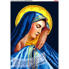 фото: схема для вышивки бисером или крестиком, Дева Мария