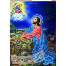 изображение: икона для вышивки бисером или нитками Иисус