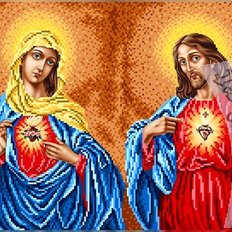 изображение: икона Дева Мария и Иисус Христос для вышивки бисером или нитками изображение: икона Дева Мария и Иисус Христос для вышивки бисером или нитками