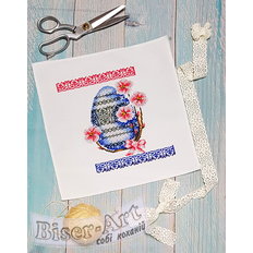 Рушник пасхальный детский для вышивки бисером или нитками