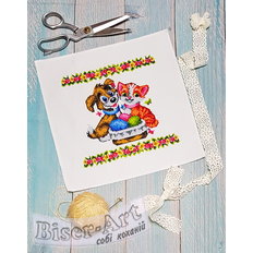 Рушник пасхальный детский для вышивки бисером или нитками