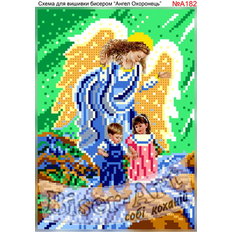 фото: схема для вышивки бисером или крестиком, Ангел Хранитель