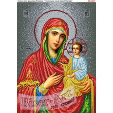 изображение: икона Божией Матери Тихвинская для вышивки бисером или нитками